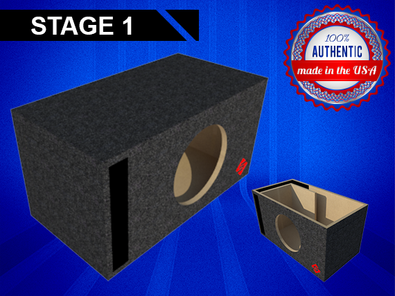 Stage 1 Ported Enclosure for Single JL Audio 10W6V1